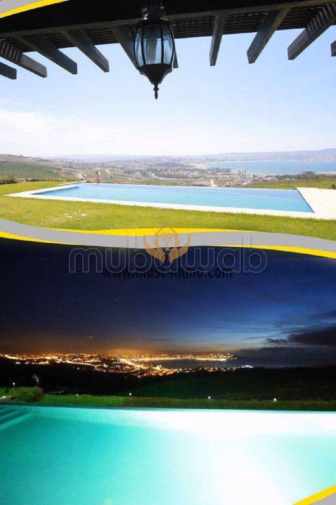 فيلا مساحتها 1800م²، مفروشة، شرفة، 10 غرف، الشرف مغوغة