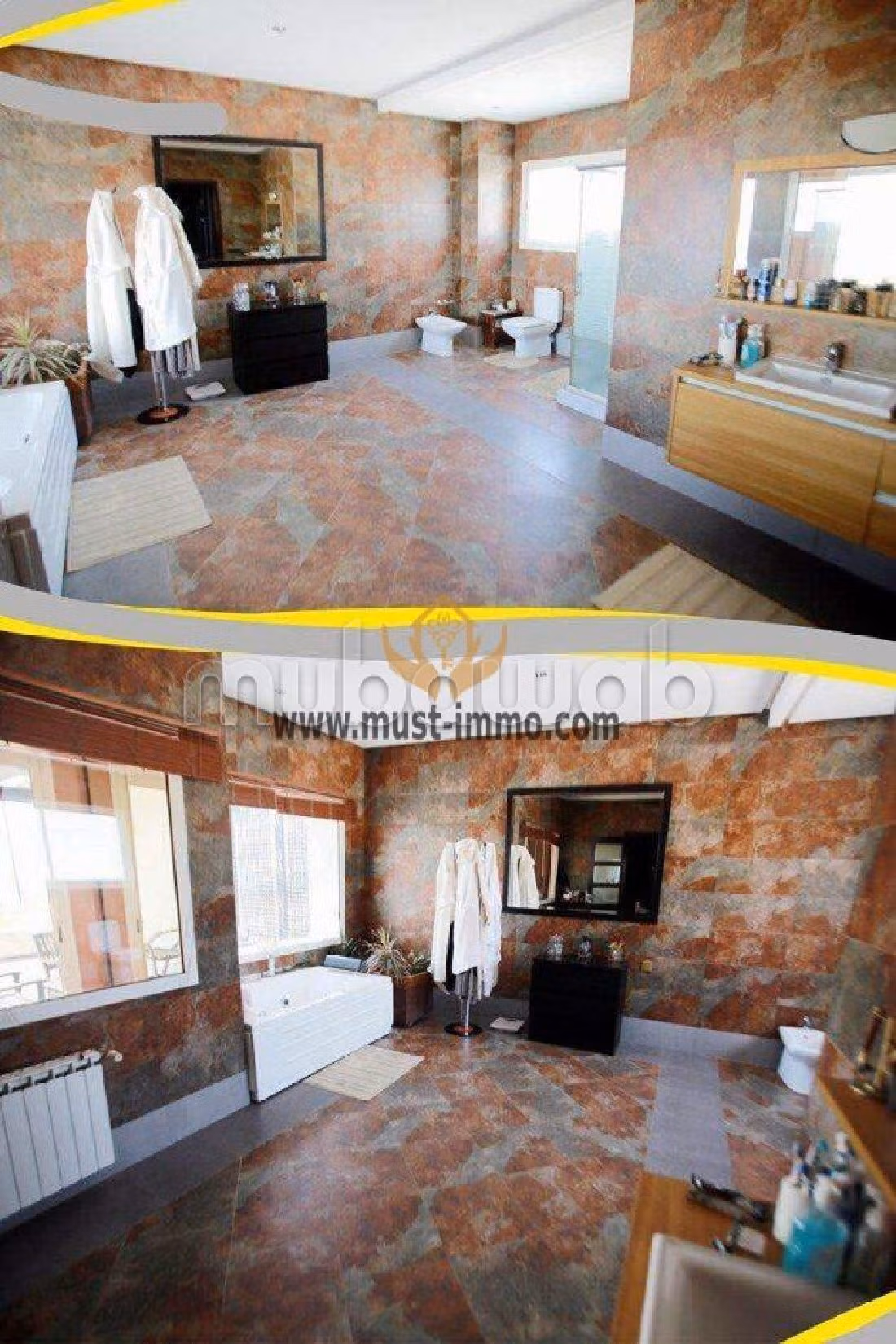 فيلا مساحتها 1800م²، مفروشة، شرفة، 10 غرف، الشرف مغوغة