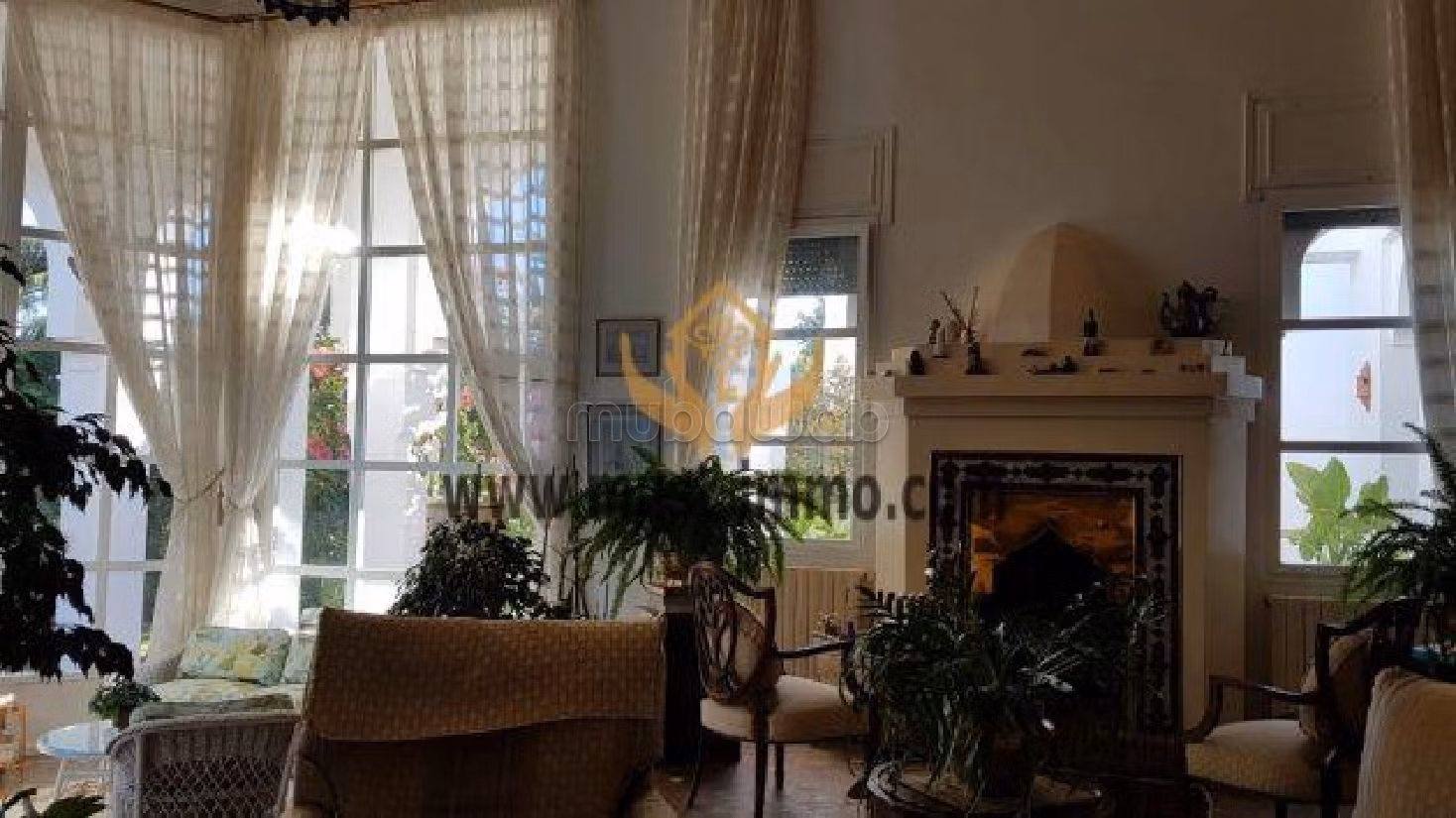 فيلا مساحتها 380م²، حديقة