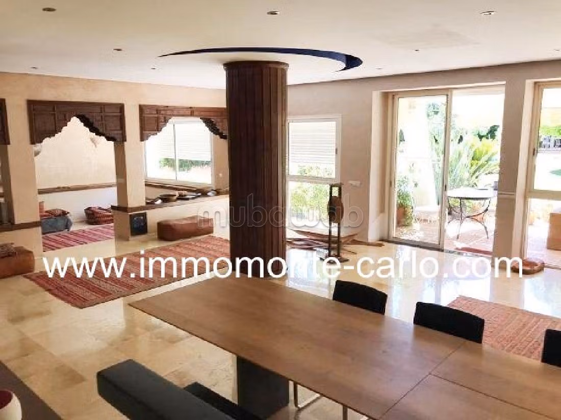 فيلا فخمة للايجار بالسويسي. 5 غرف ممتازة. الراحة مع مكيف الهواء و مدفأة.