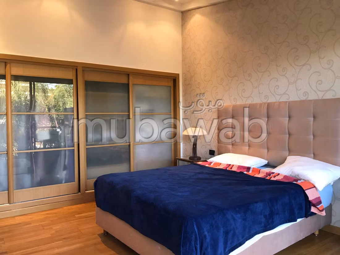 منزل رائع للكراء ببوسكورة. 7 قطع كبيرة. مفروشة. 