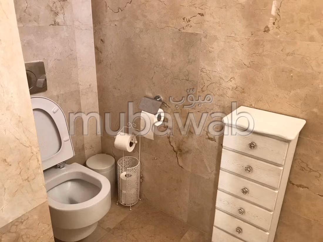 منزل رائع للكراء ببوسكورة. 7 قطع كبيرة. مفروشة. 