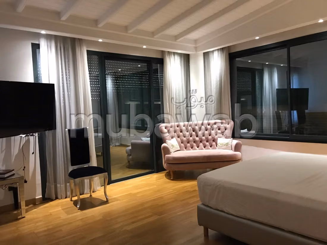 منزل رائع للكراء ببوسكورة. 7 قطع كبيرة. مفروشة. 