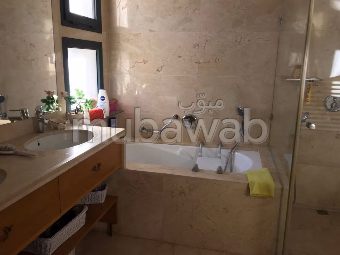 منزل رائع للكراء ببوسكورة. 7 قطع كبيرة. مفروشة. 