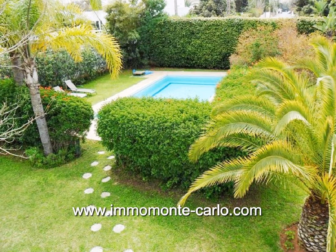 Location villa avec piscine à souissi