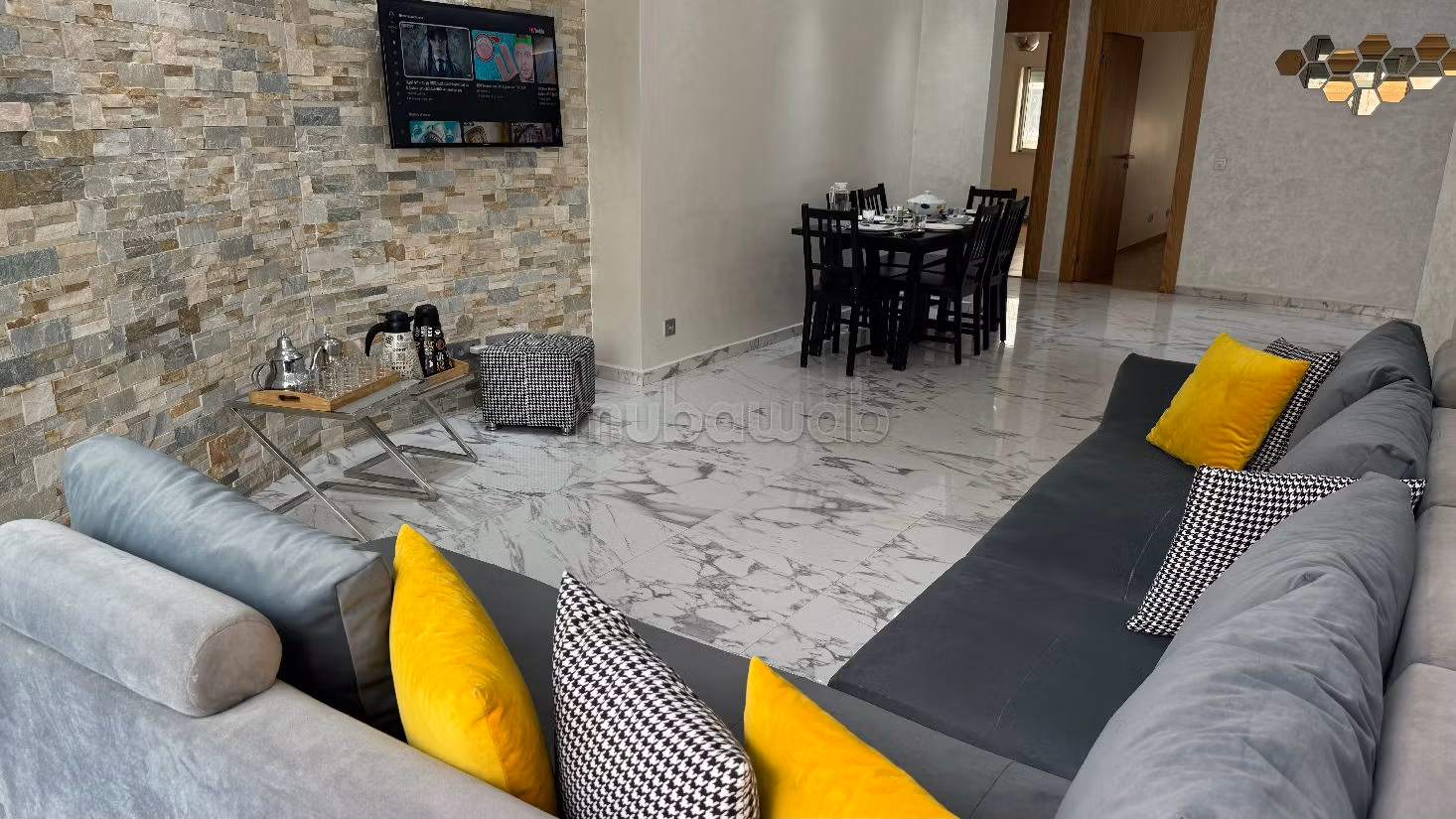 Apartments for rent in Anfa. Surface area 119 m². Satellite dish and security