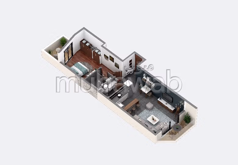 LOCATION – Superbe Studio meublé & équipé de 54 m²
