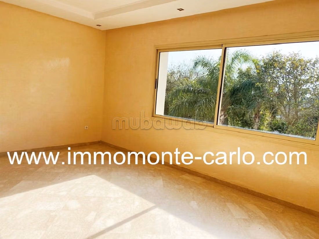 كراء فيلا ممتازة بالسويسي. 5 غرف جميلة. خدمات الكونسياج ، و تكييف الهواء