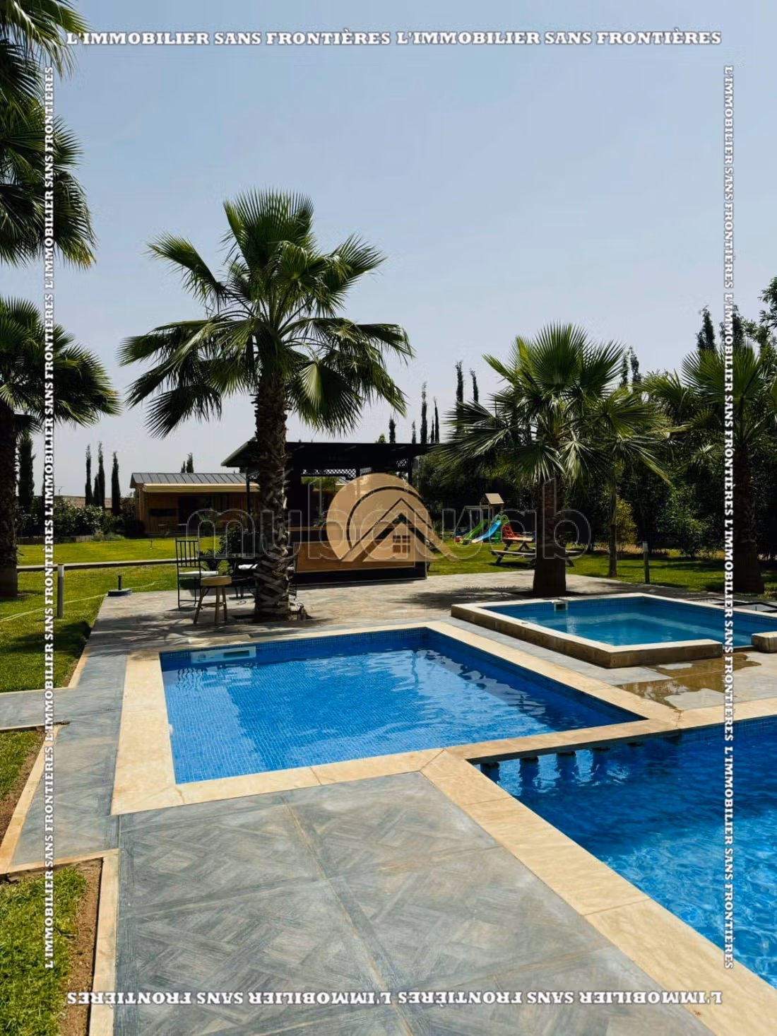Villa casa vacanze ammobiliata in affitto con piscina riscaldata, giardino privato e bungalow - Route d'Ouarzazate, Marrakech