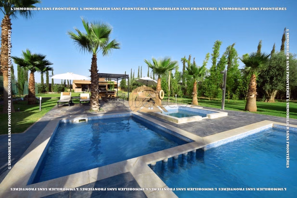 Villa casa vacanze ammobiliata in affitto con piscina riscaldata, giardino privato e bungalow - Route d'Ouarzazate, Marrakech