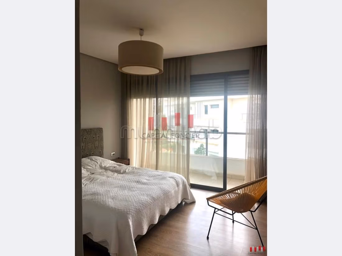 Deux chambres meuble avec vue sur piscine/bouskoura