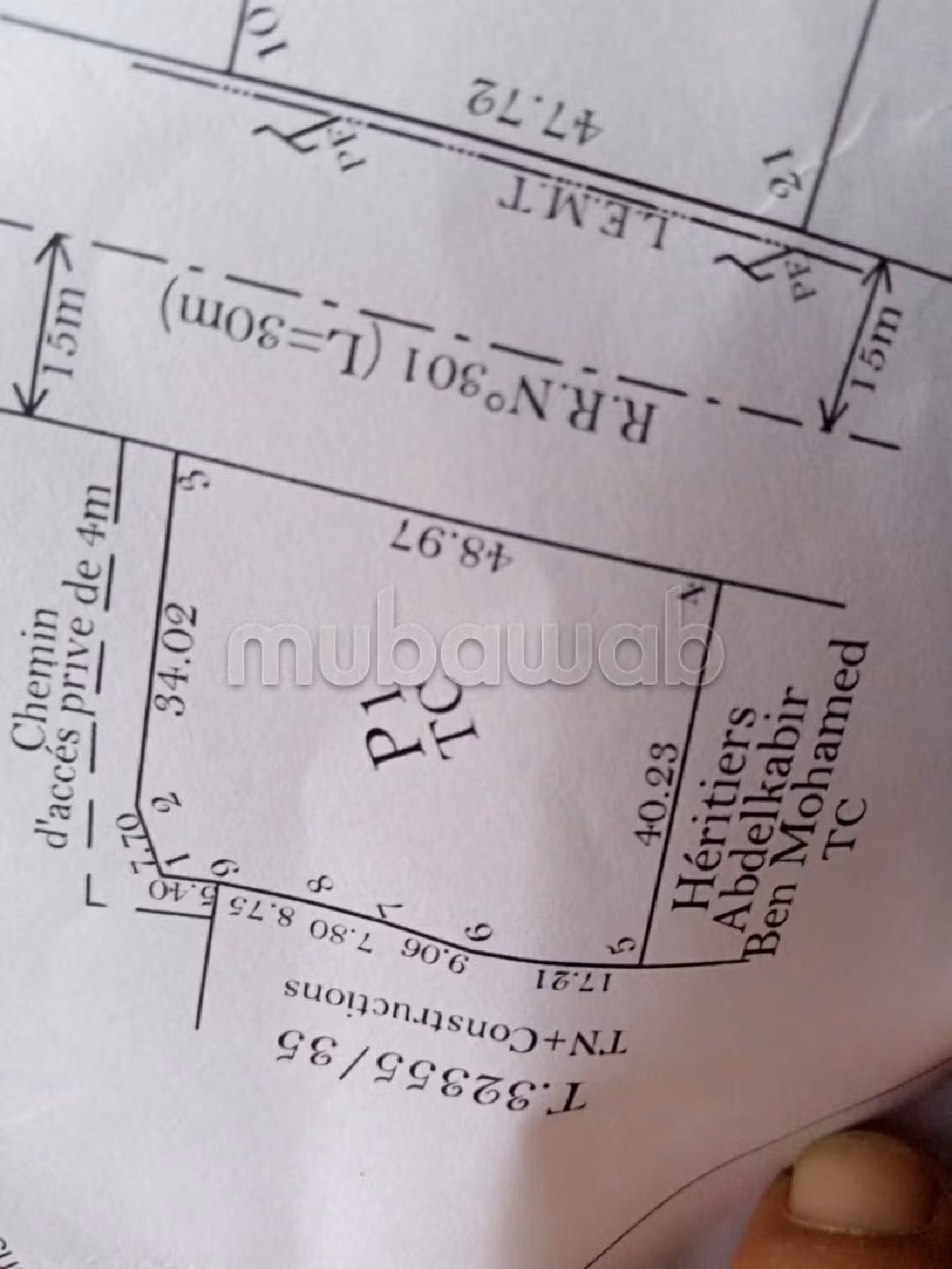 Bel terreno in vendita a Route de Safi. Superficie di 2000 m². 
