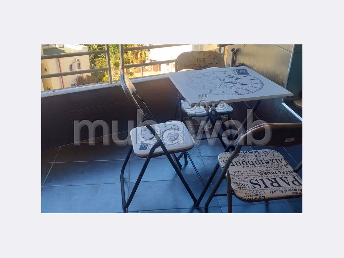 Appartement a louer a tanger avec terrasse vue mer