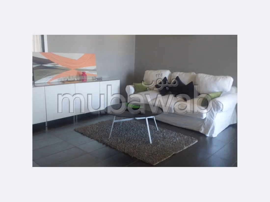 Appartement a louer a tanger avec terrasse vue mer