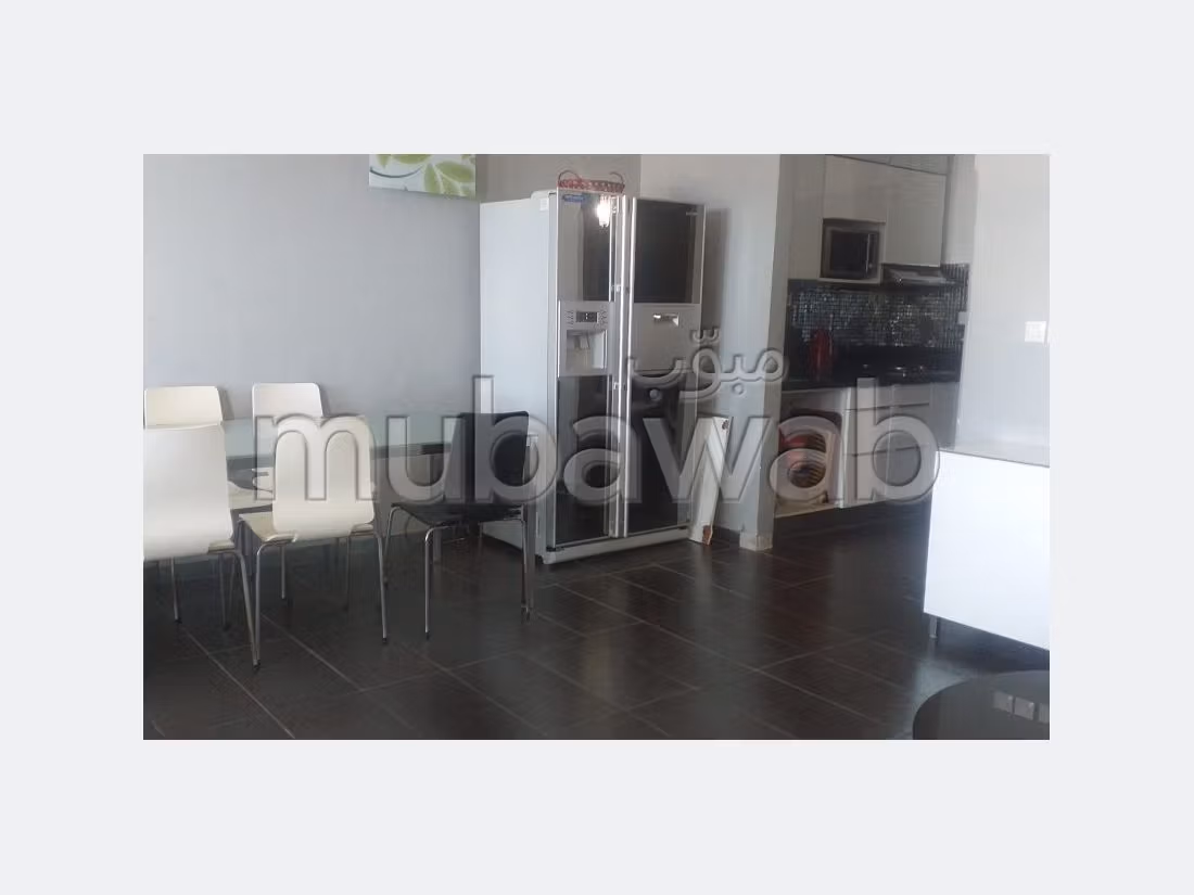 Appartement a louer a tanger avec terrasse vue mer