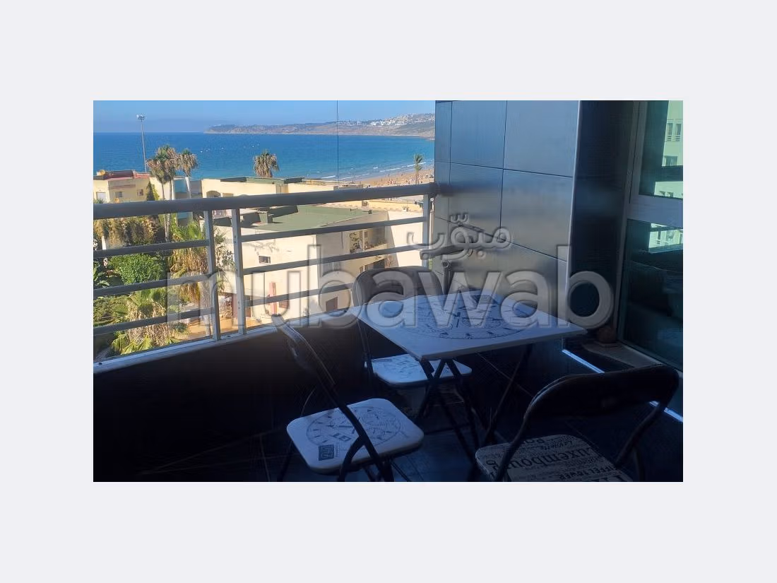 Appartement a louer a tanger avec terrasse vue mer