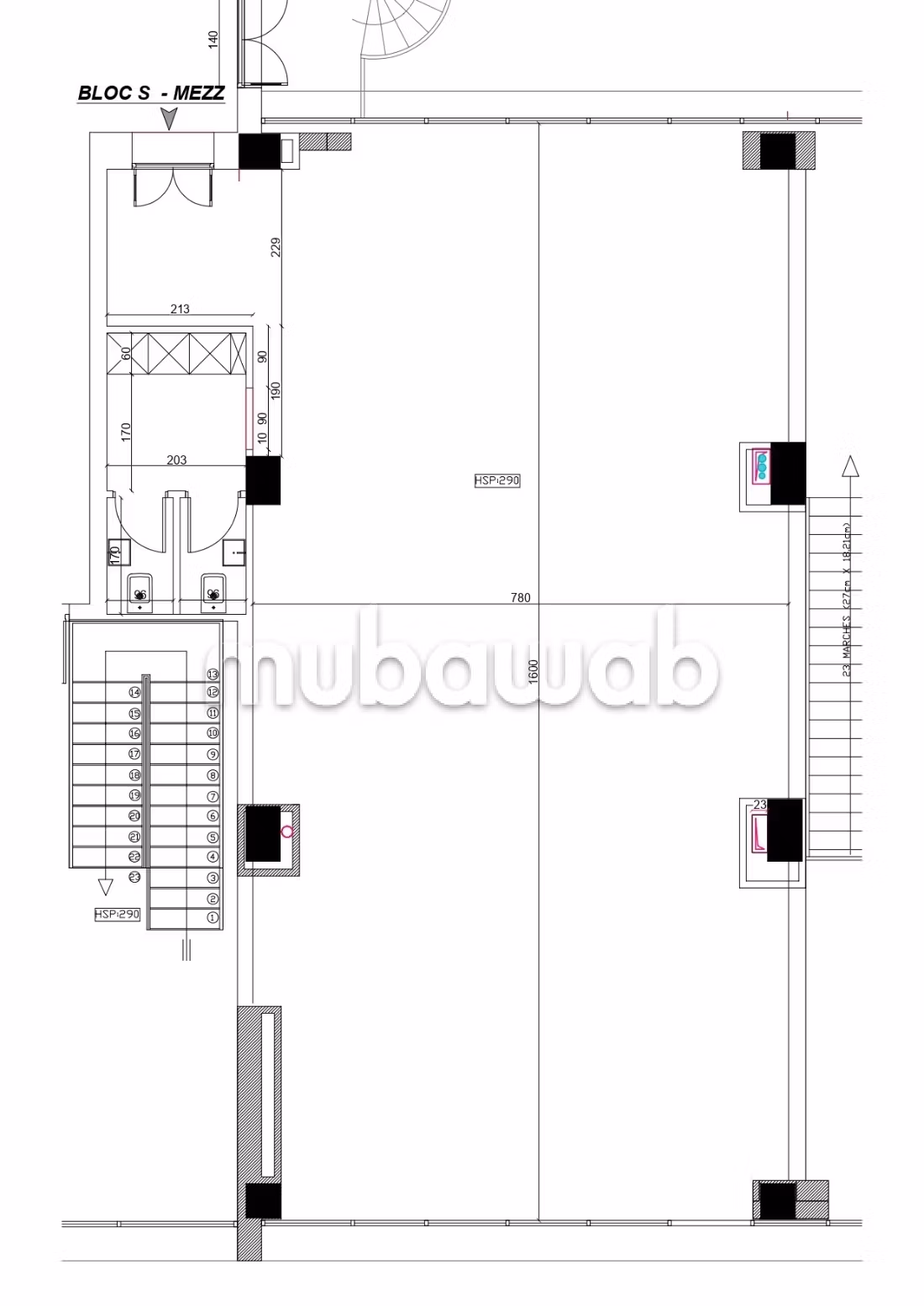 A louer un espace bureautique /open space 160m² au lac II