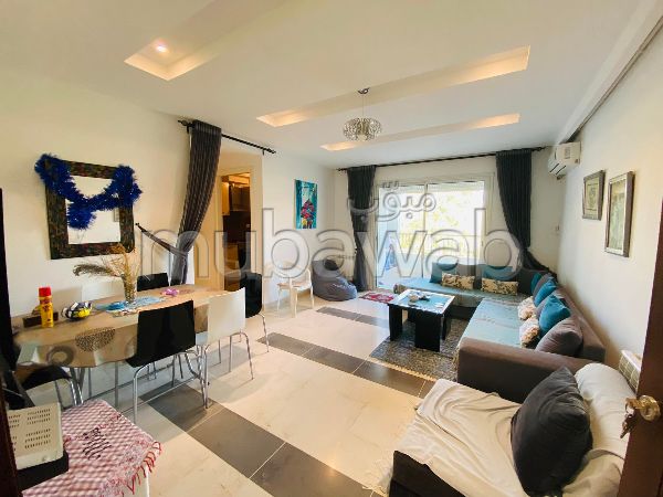 Vendita di un bell'appartamento a Hammamet Nord. Superficie 80 m². Condizionatore e servizio di conciergerie. 