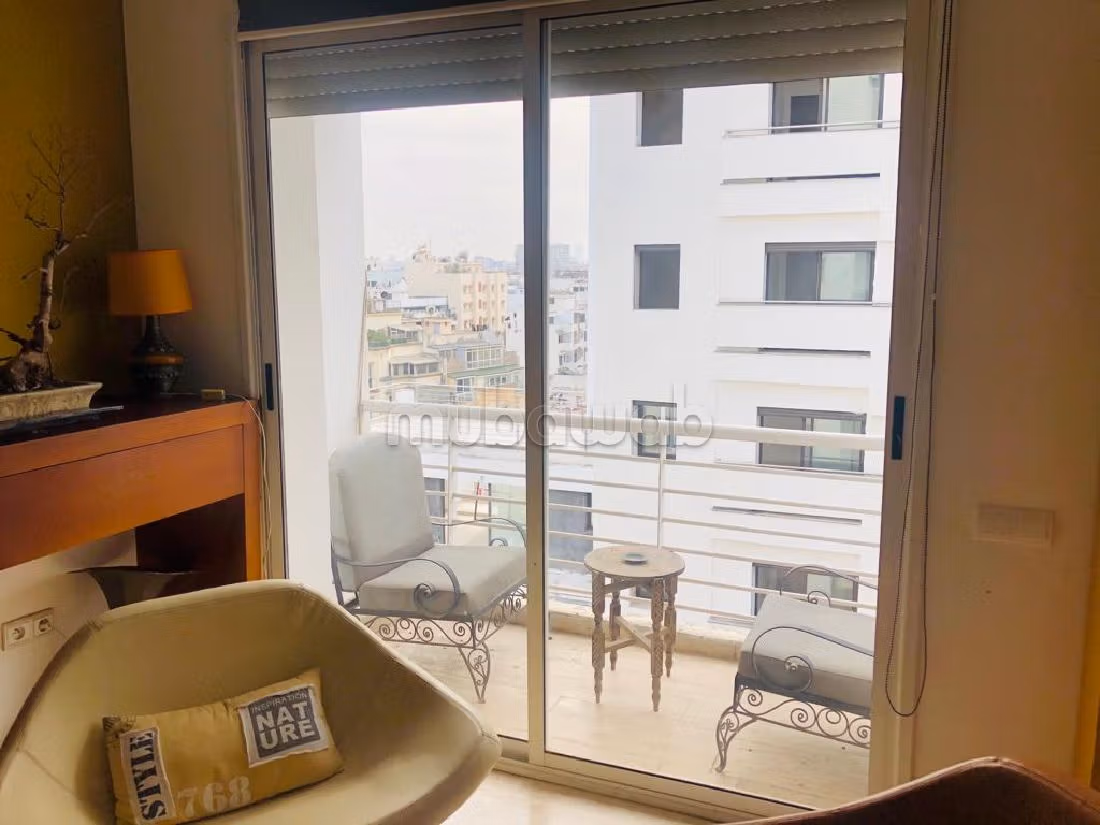 Offices for rent in Anfa. Total area 120 m². Well furnished. 