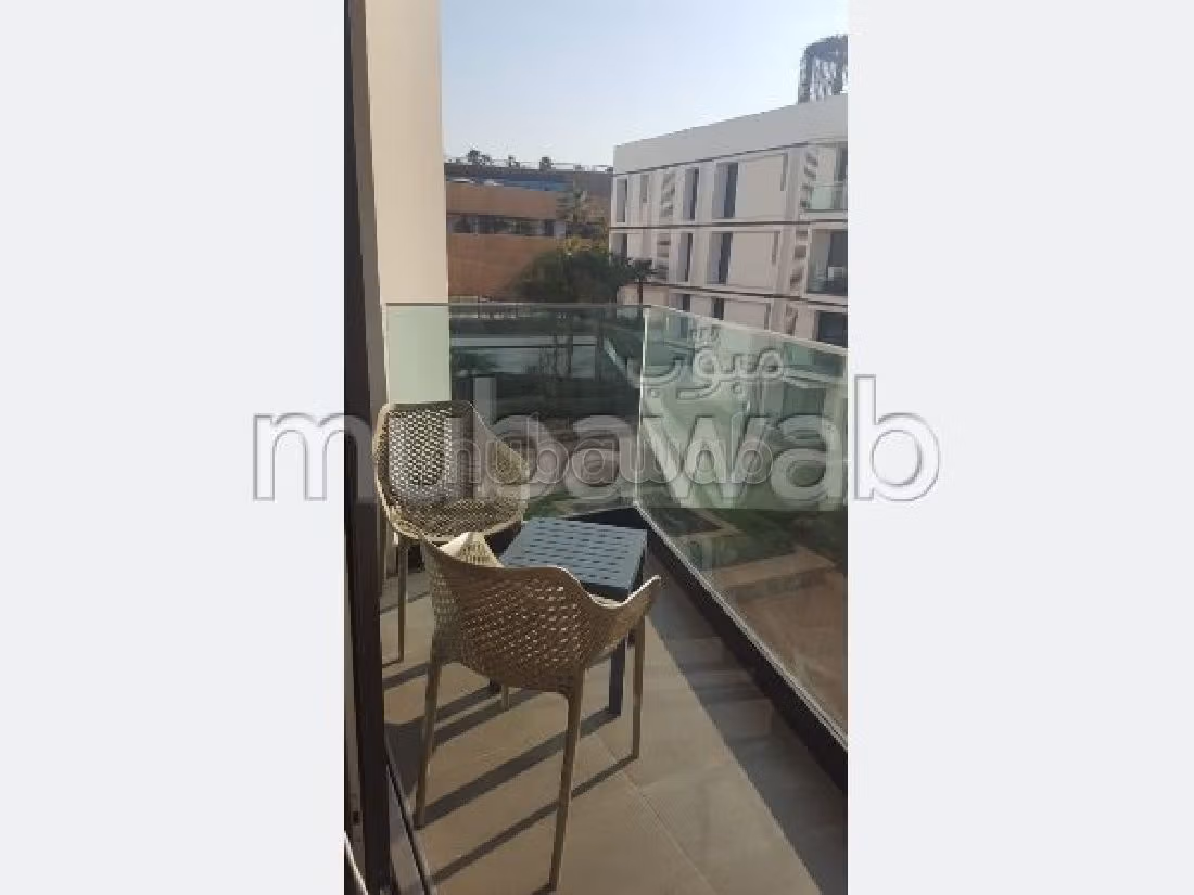 Affitto di uno splendido appartamento a Ain Diab. Superficie di 160 m². arredato. 