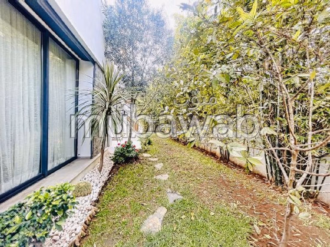 Sublime Villa jumelée à louer sur Bouskoura Ville Verte, disponible le 1er Juillet 2025