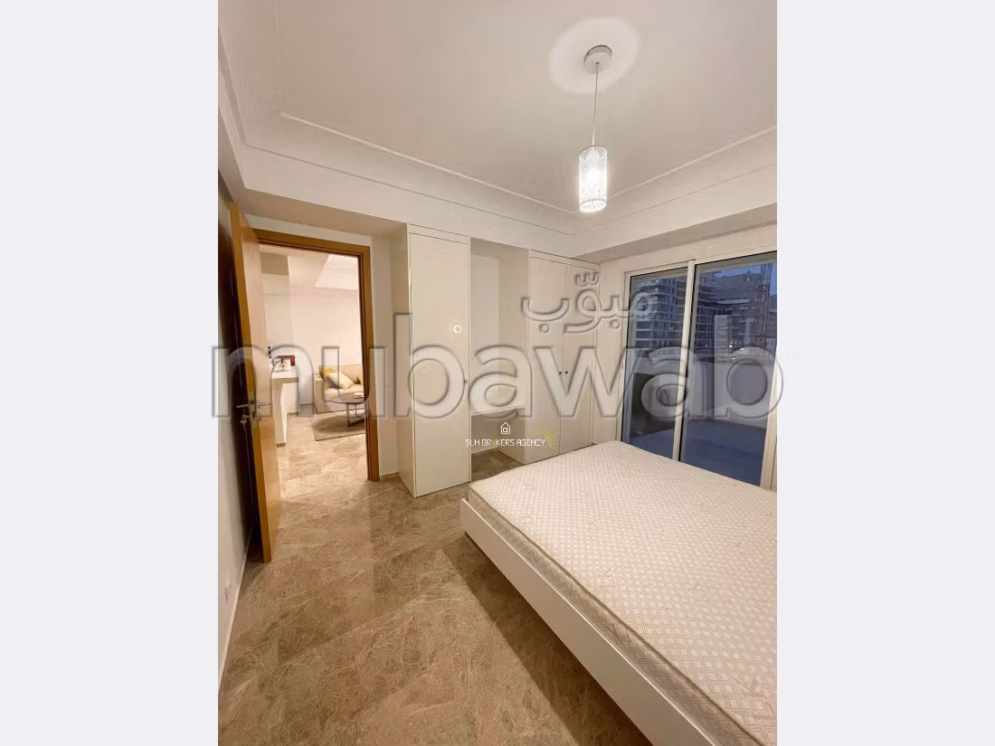 Huurappartementen in Casablanca Finance City. Totale oppervlakte 71 m². Gemeubileerd