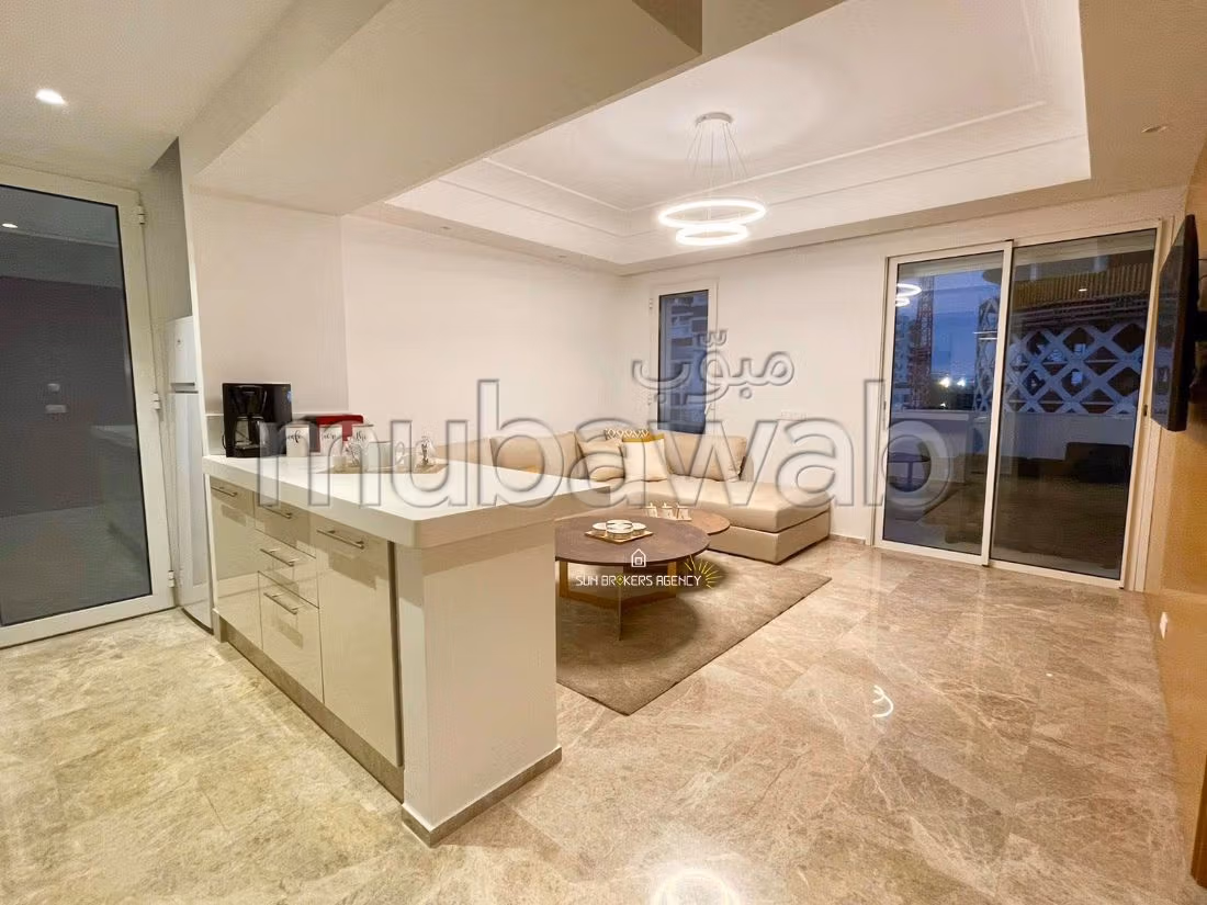 Huurappartementen in Casablanca Finance City. Totale oppervlakte 71 m². Gemeubileerd