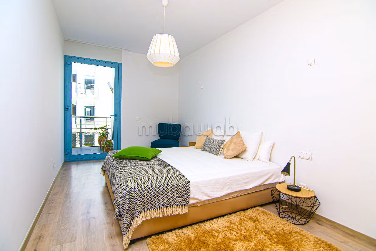 Vendita appartamento a Plage Oued Cherrat. 3 camere. Giardino e terrazzo. 