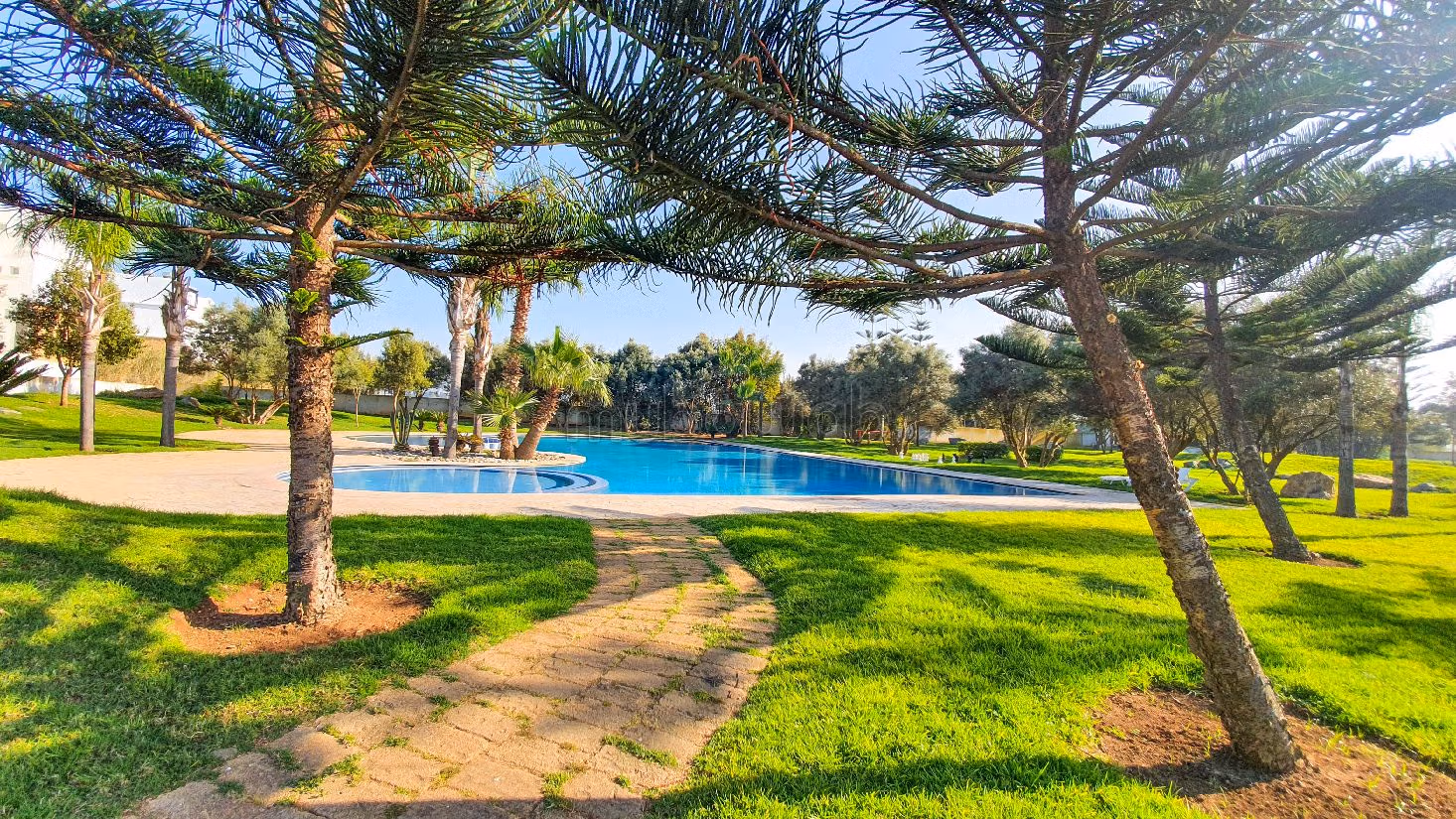 Appartamento da acquistare a Plage Oued Cherrat. Superficie totale 91 m². Terrazzo e giardino. 