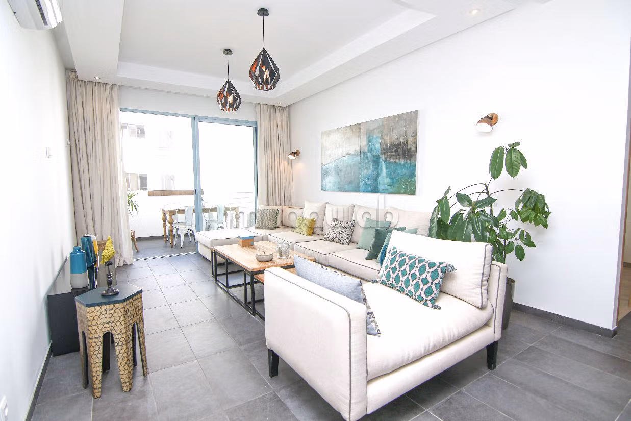 Appartementen kopen in Plage Oued Cherrat. 2 Kamers. Zwembad en airconditioning. 