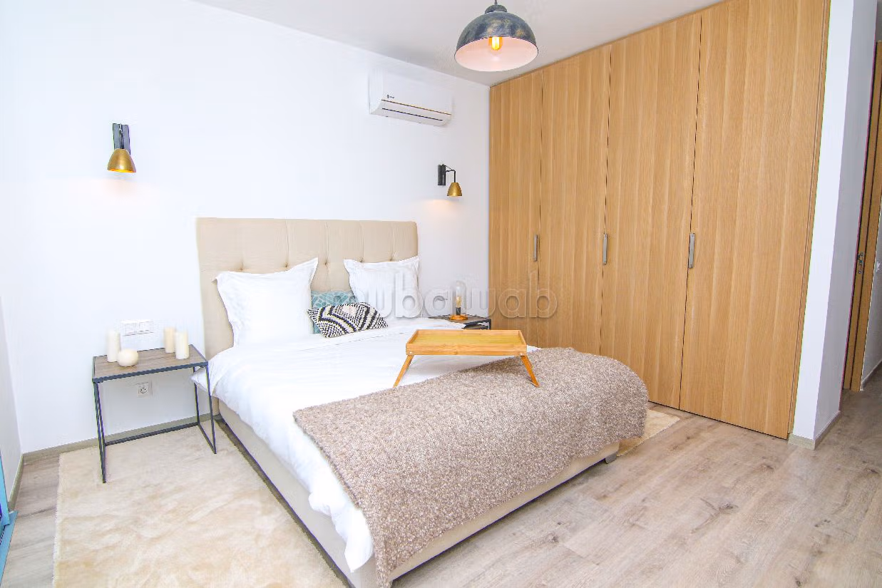 Appartementen kopen in Plage Oued Cherrat. 2 Kamers. Zwembad en airconditioning. 