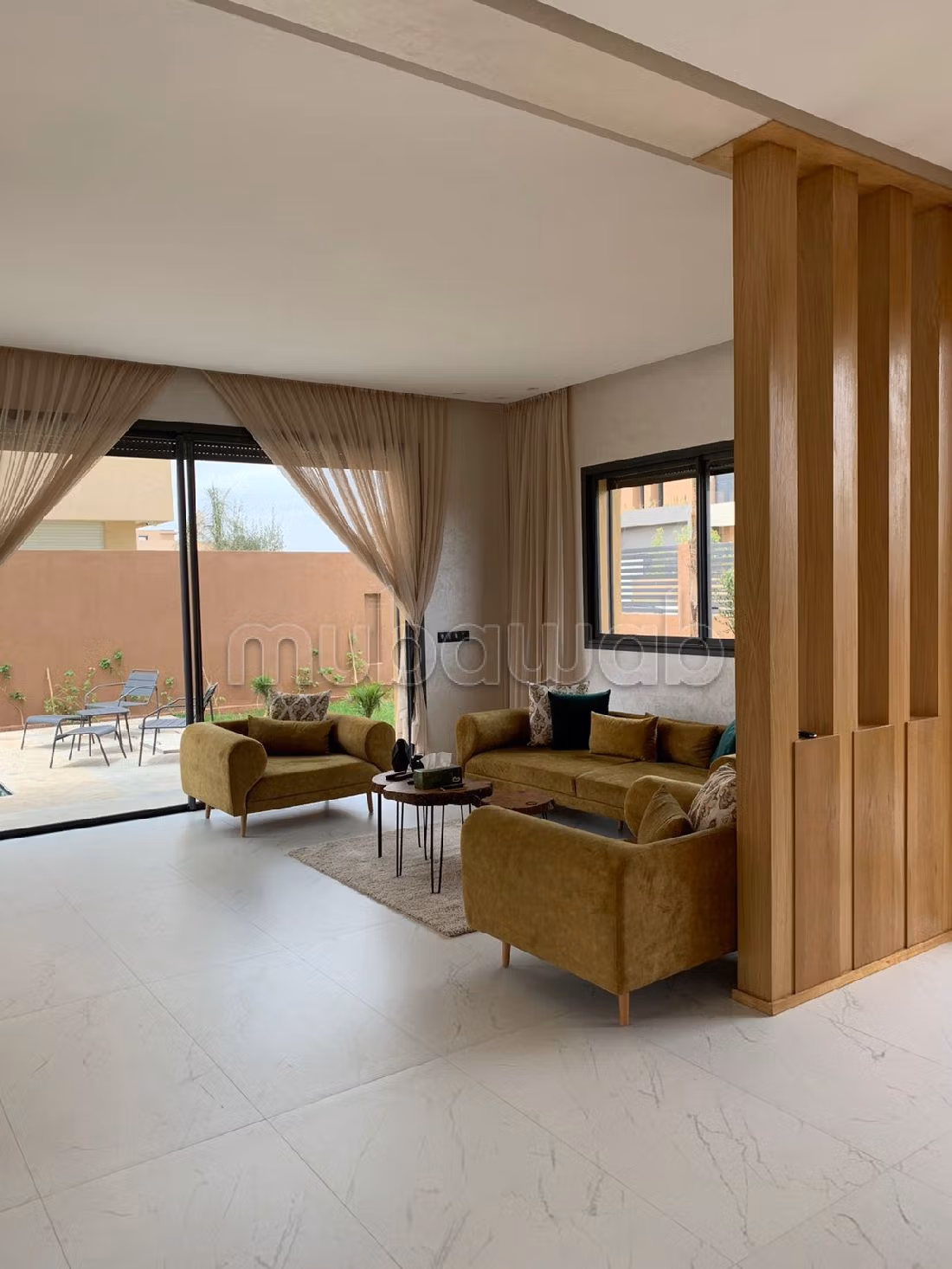 Location villa de luxe à Route de Tahanaout. 5 grandes pièces. Bien meublé