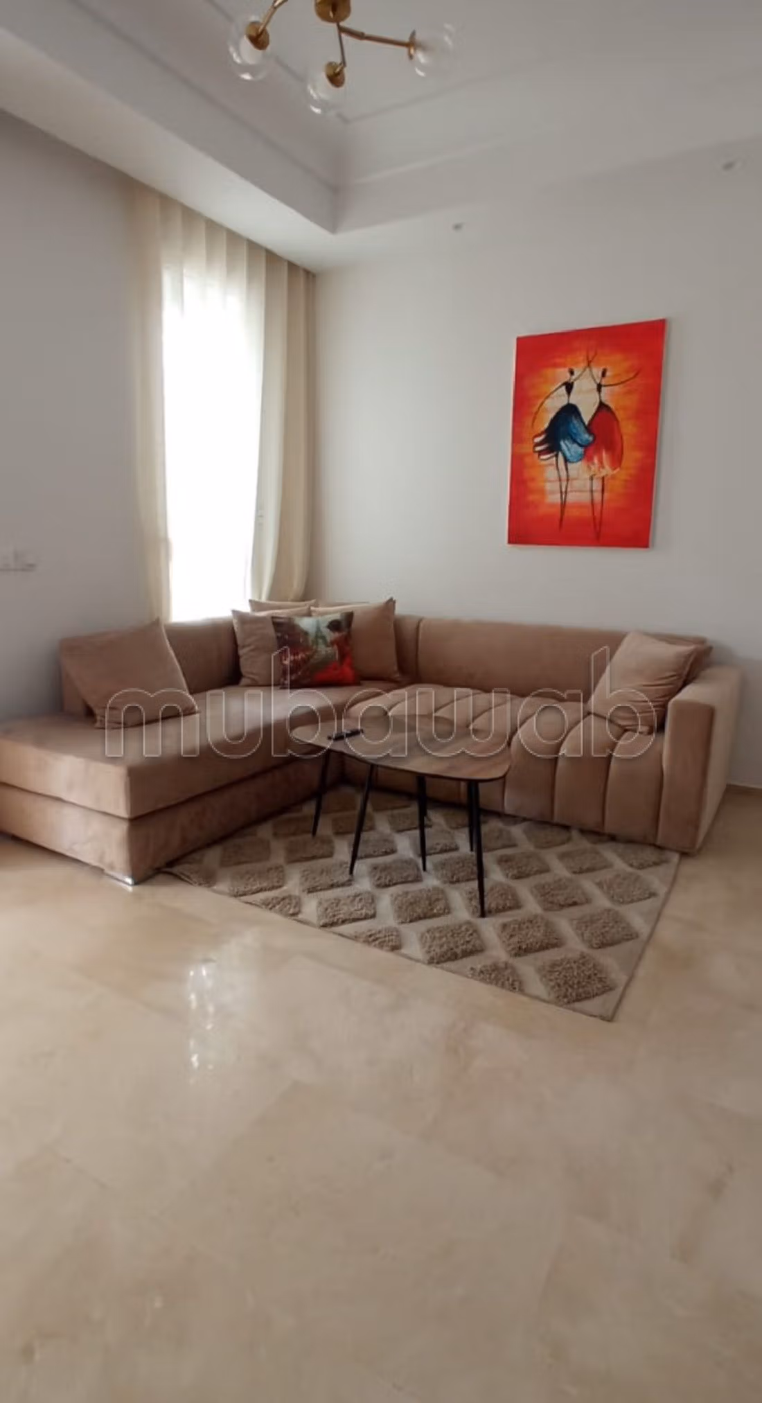 Très bel appartement en location à Casablanca Finance City. 1 chambre. Avec ascenseur et terrasse