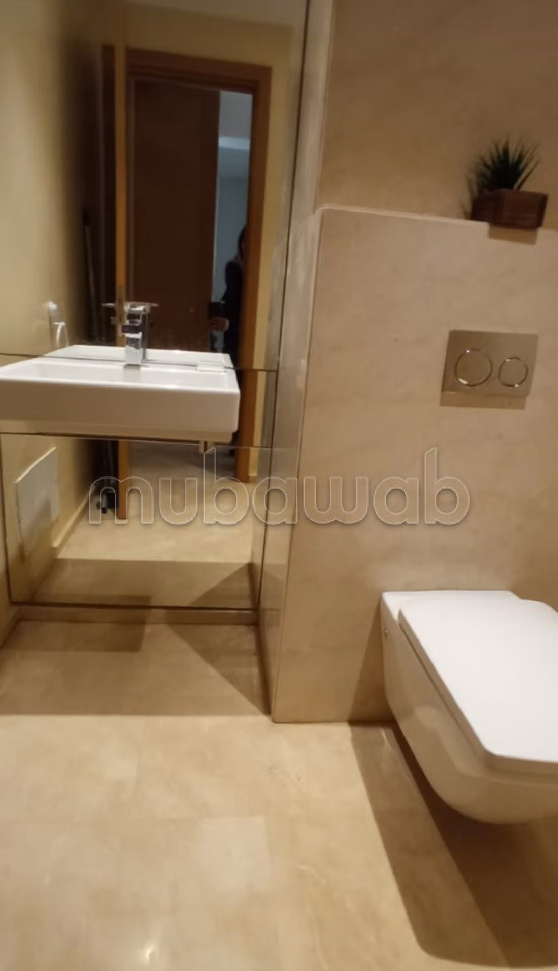 Très bel appartement en location à Casablanca Finance City. 1 chambre. Avec ascenseur et terrasse