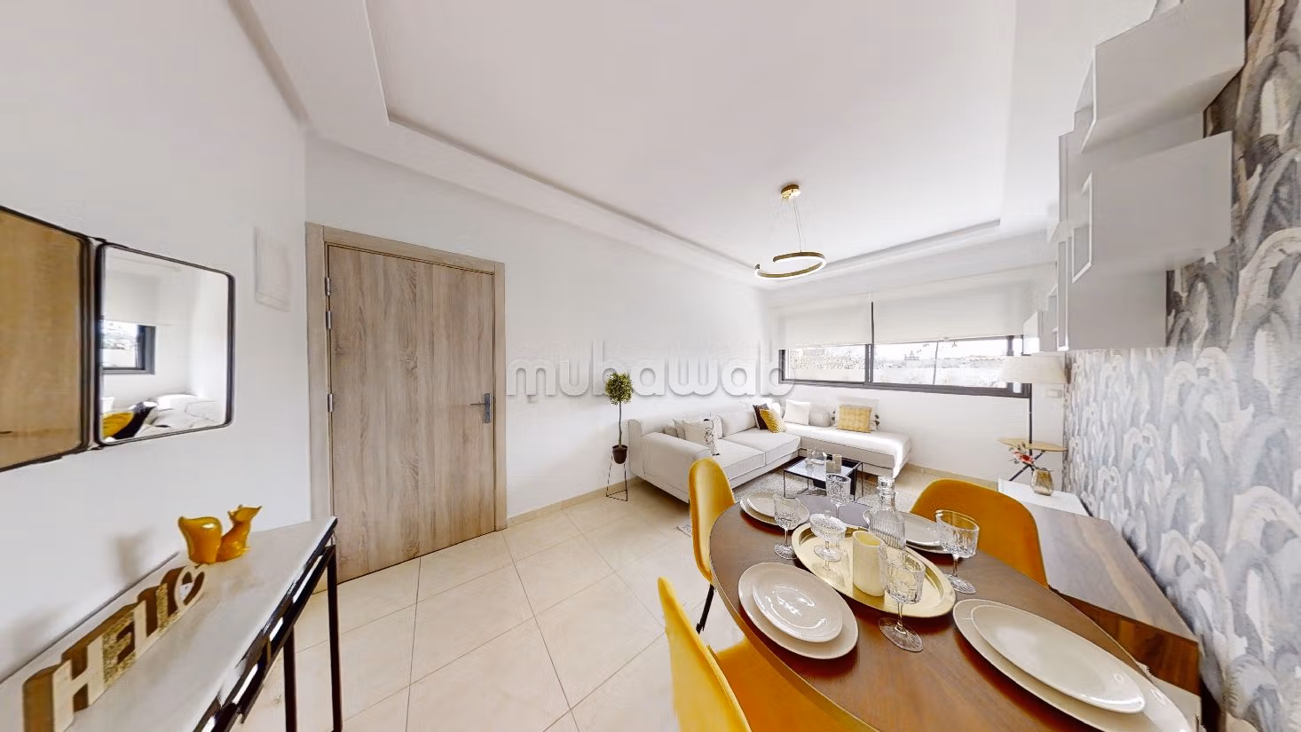 Find an apartment to buy in Massira 2. Surface area 58 m². Traditional living room, Secured residence. 