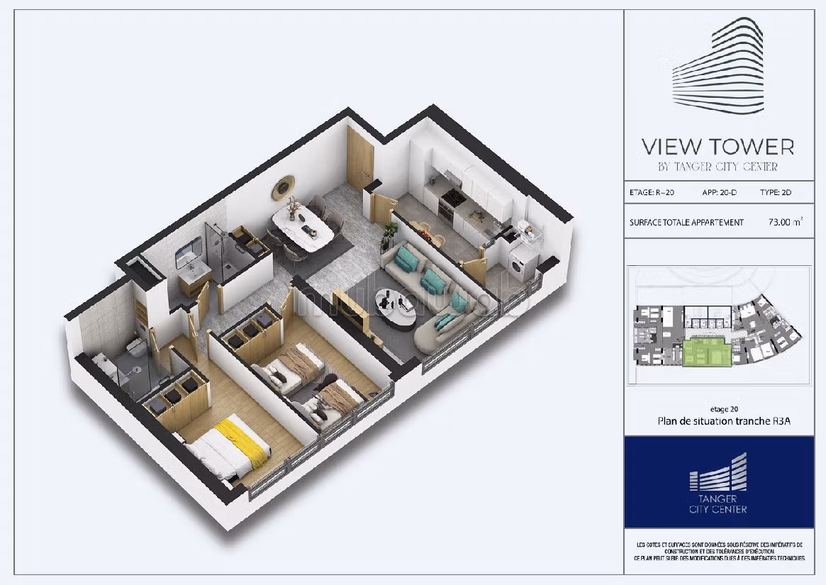 Superbe appartement à vendre à View Tower