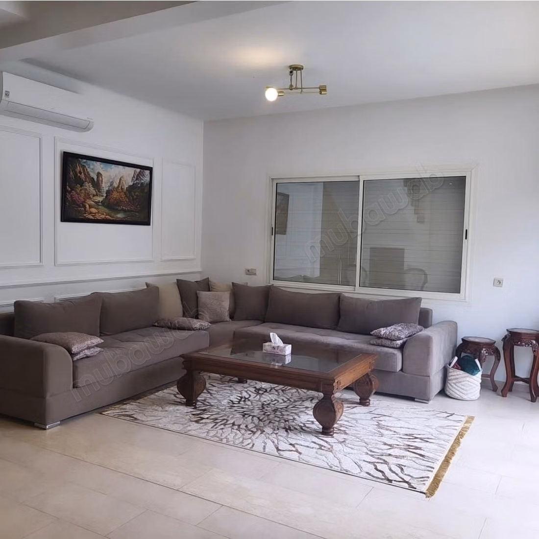 Exclusivity Modern villa with 3 semi-furnished bedrooms in Dar Bouazza in a secure residence for rent 2 minutes from private beaches