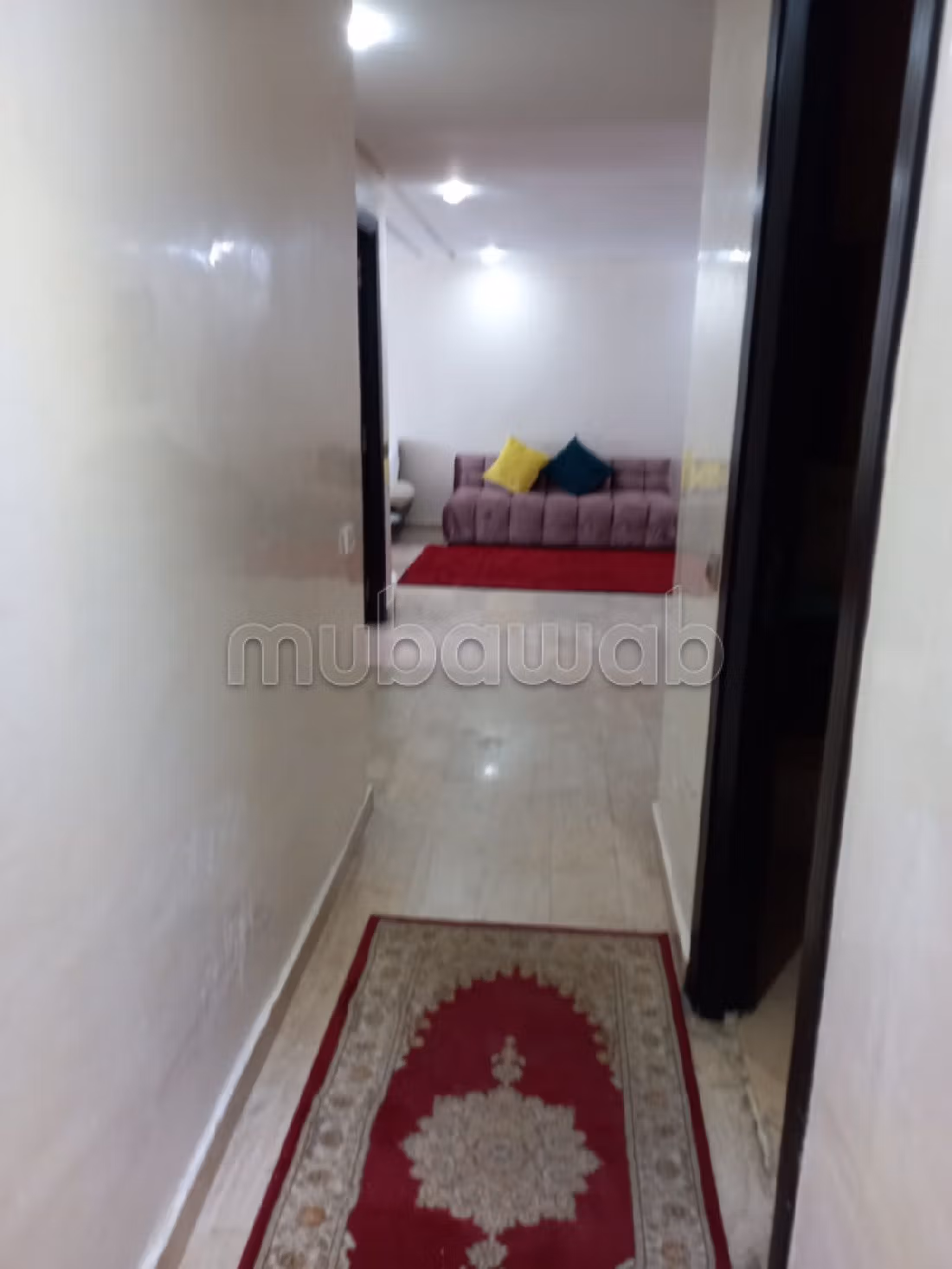 Rent this apartment in Agdal. 4 large rooms. Fully furnished.