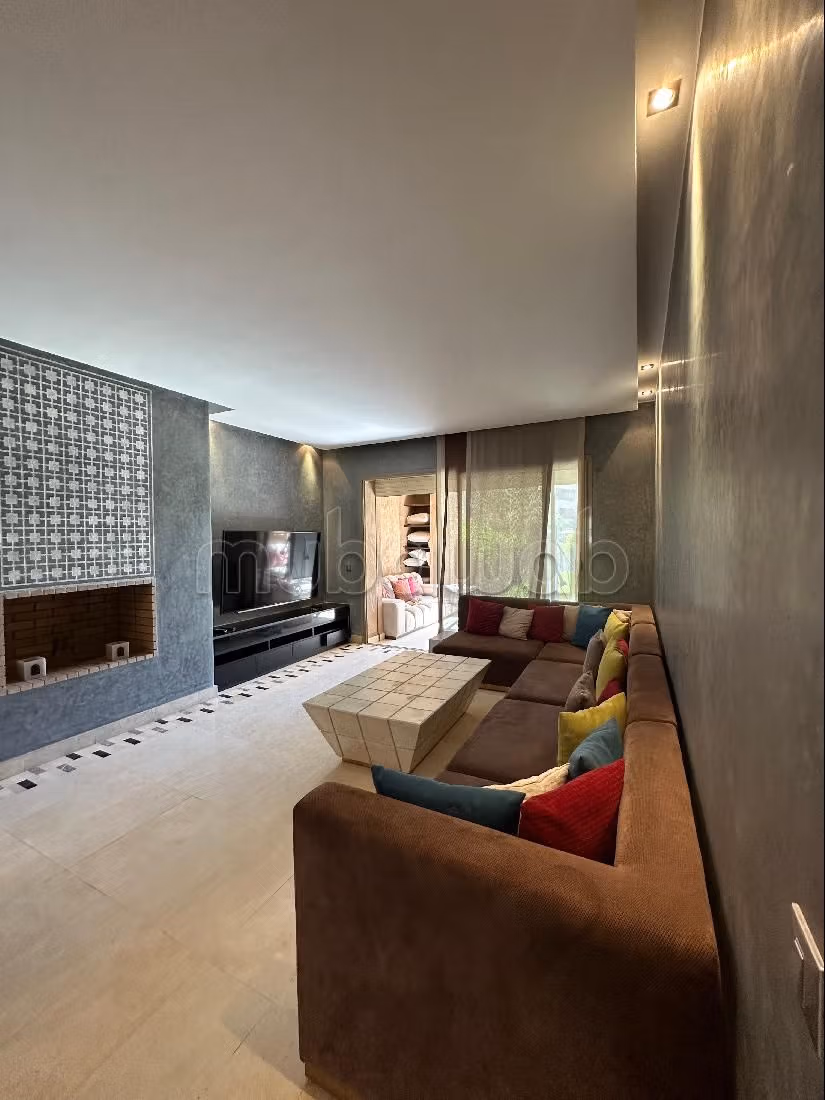 Appart meublé vue golf et piscine à louer Prestigia kech