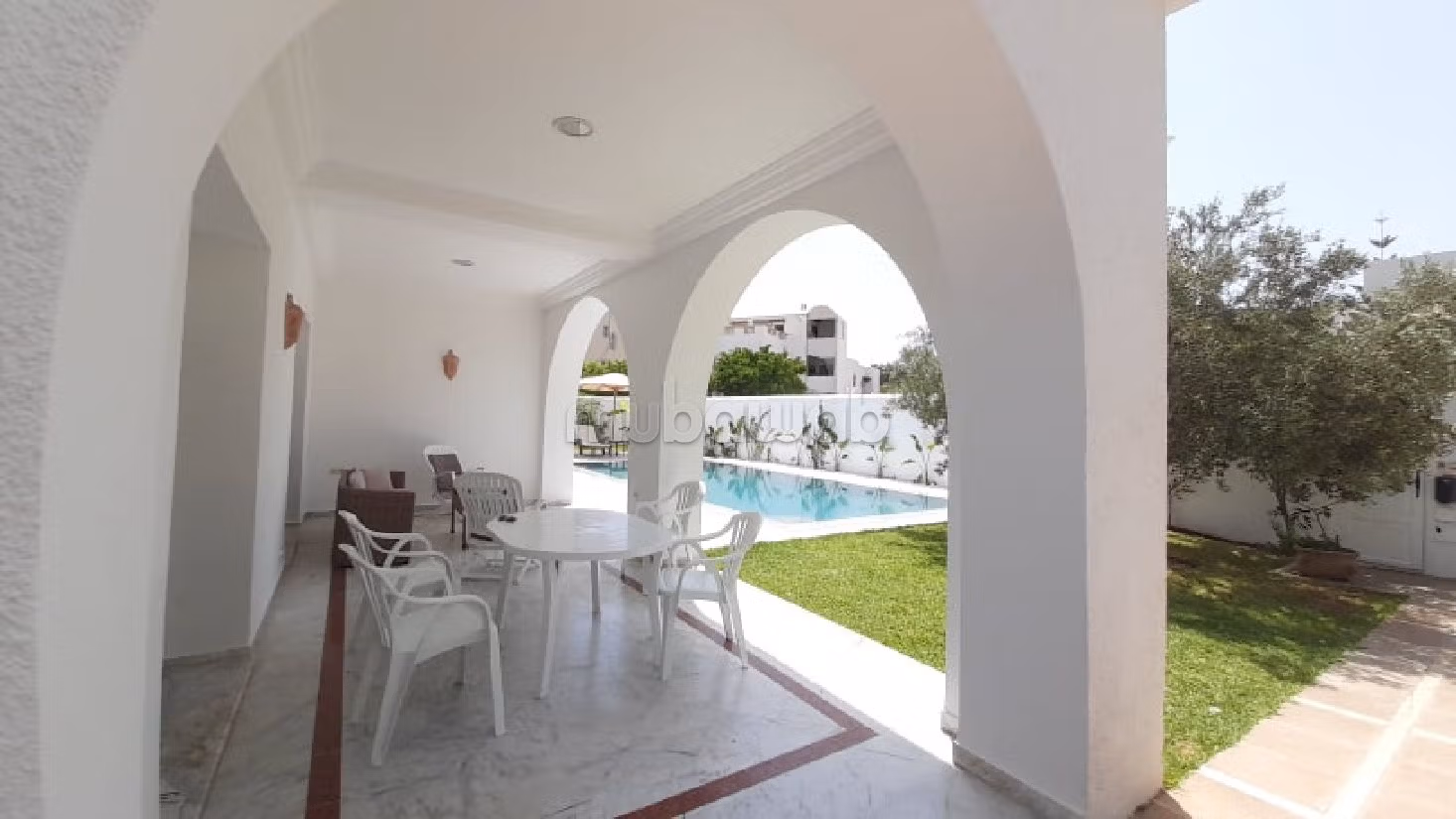 Luxury villas & houses for rent in Yasmine Hammamet. Large area 500 m². Double glazing, Robust door