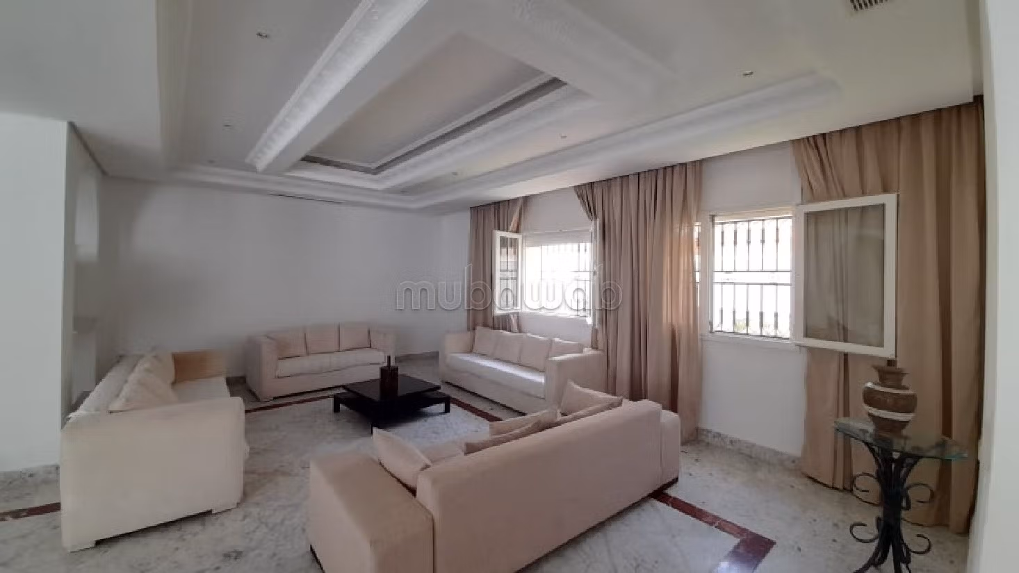 Luxury villas & houses for rent in Yasmine Hammamet. Large area 500 m². Double glazing, Robust door