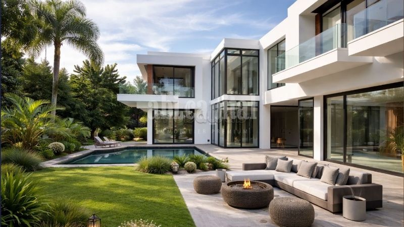 Villa de luxe à vendre Souissi 
Rabat terrain 1500 m² piscines intérieure et extérieure