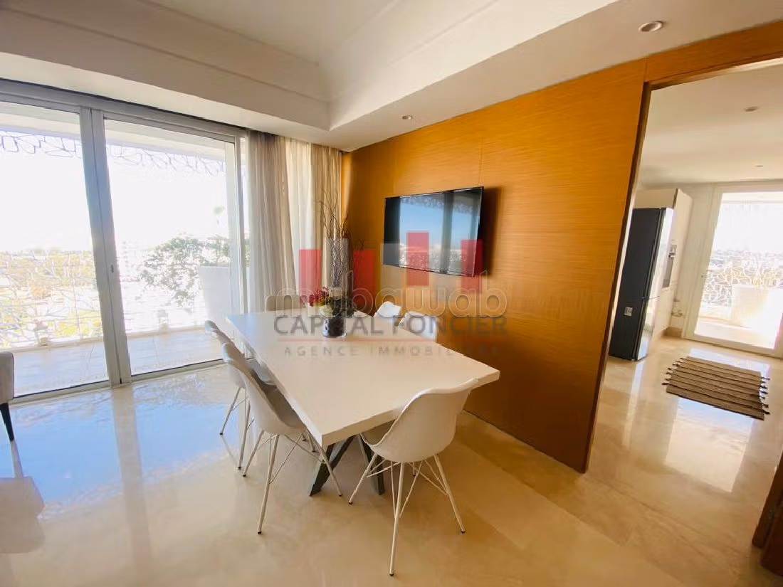 Affitta il tuo appartamento a Casablanca Finance City. 5 ampi locali. Ammobiliato