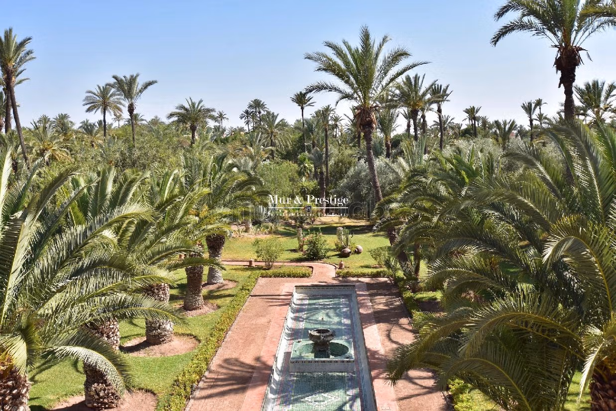 Agence Immobilière Marrakech Palais à la vente à la Palmeraie de Marrakech