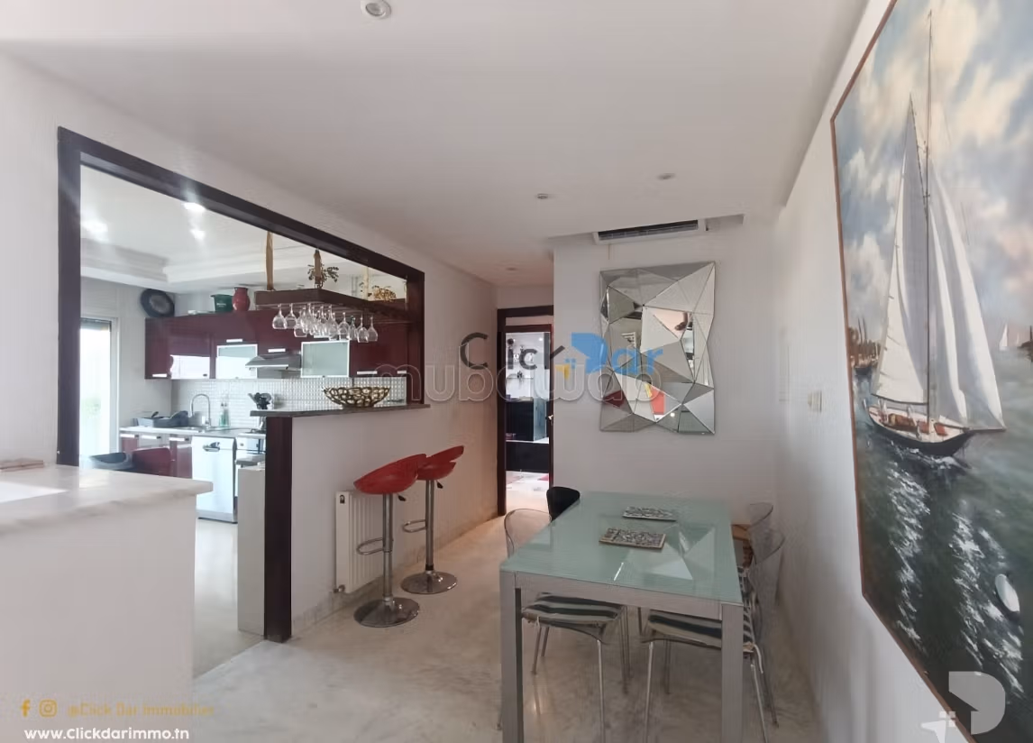 Appartement S1 vue de mer et pied dans l'eau Hammamet