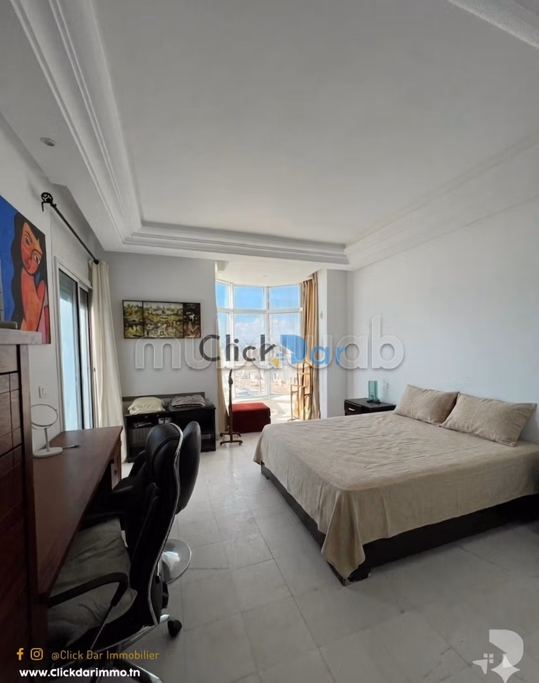 Appartement vue de mer et pied dans l'eau Hammamet