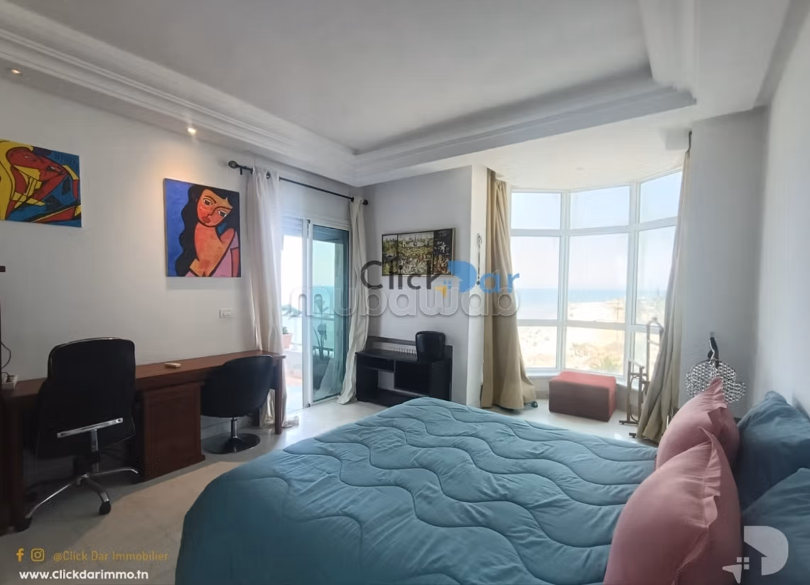 Appartement S1 vue de mer et pied dans l'eau Hammamet