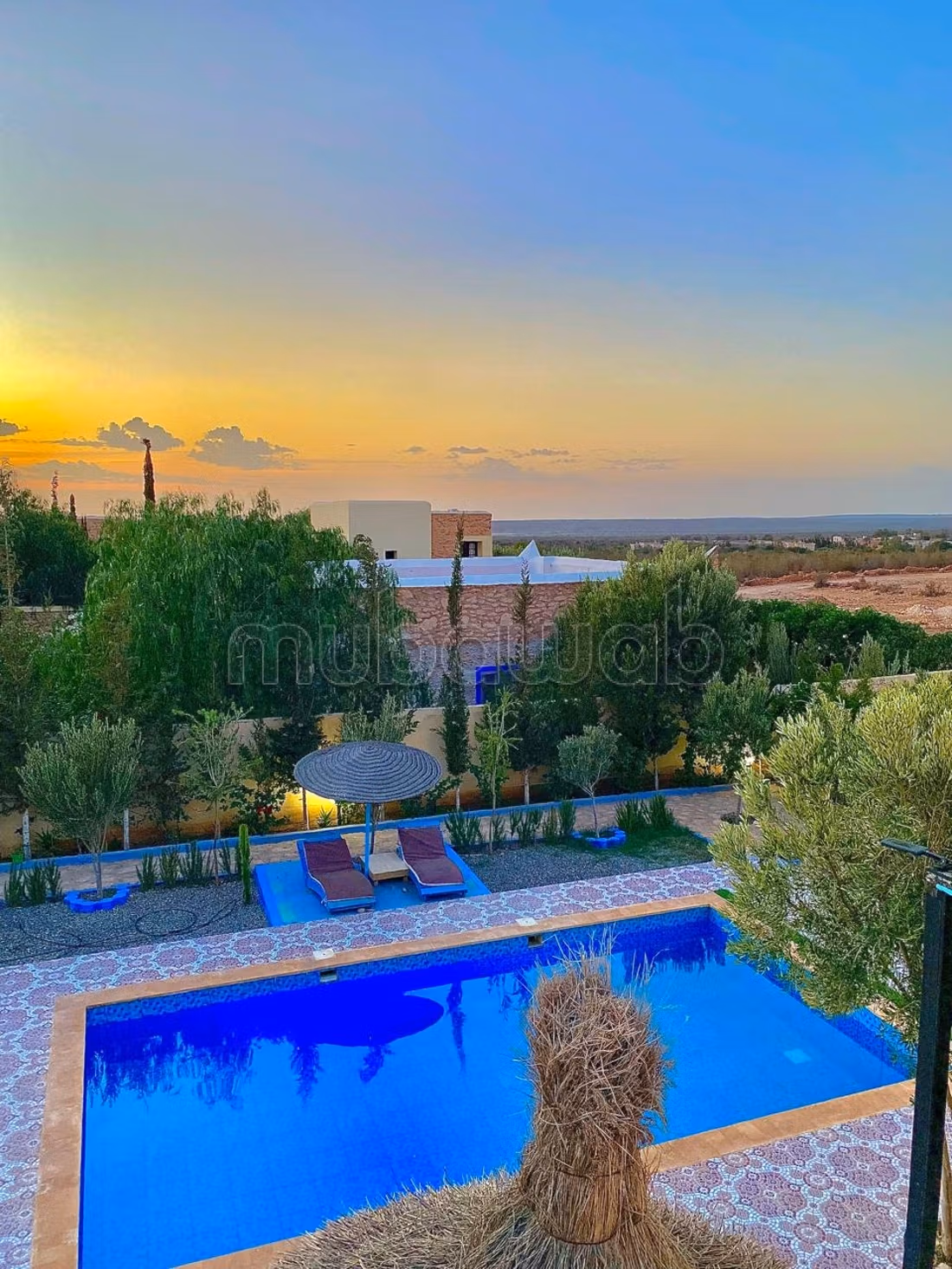 Location saisonnière villa de luxe à Essaouira El Jadida. 2 pièces. Places de parking et terrasse