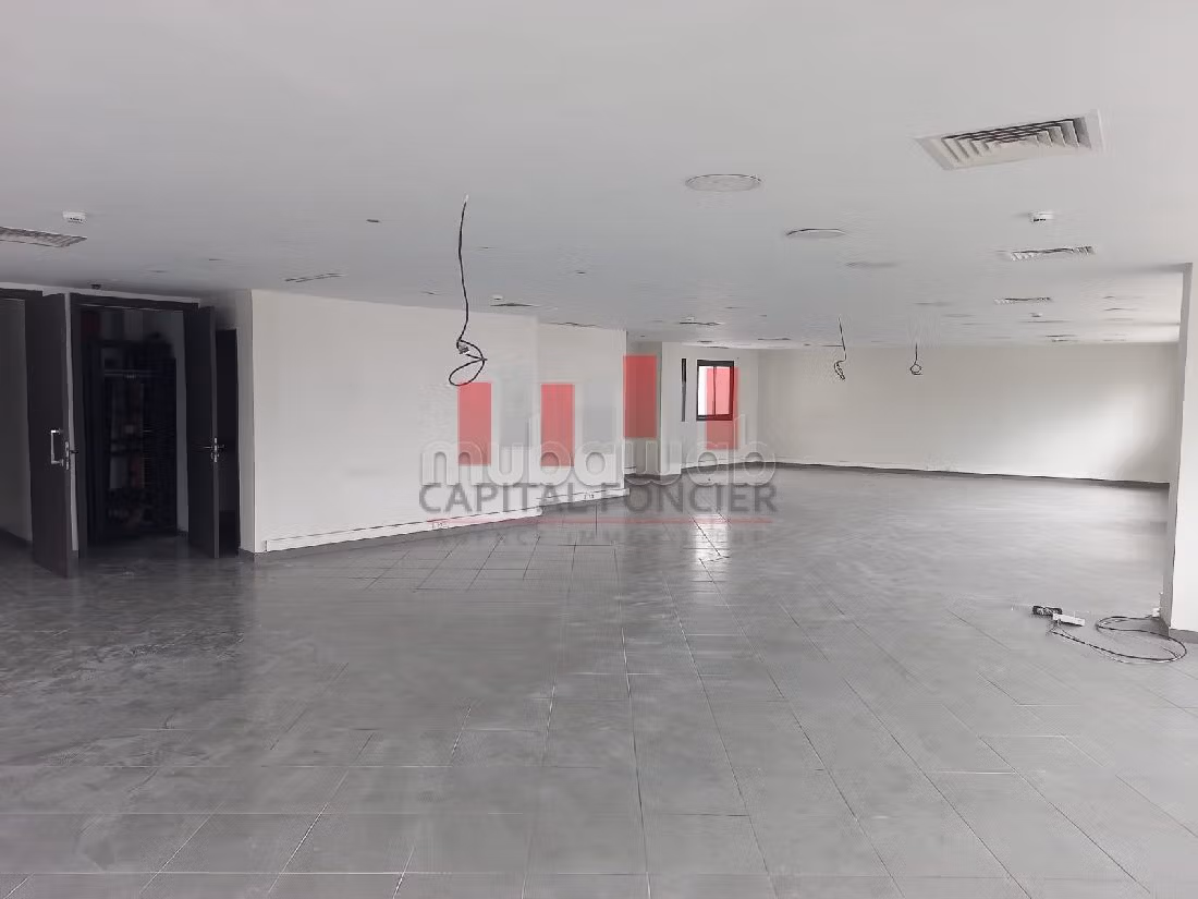Offices for rent in Maârif. Private garage