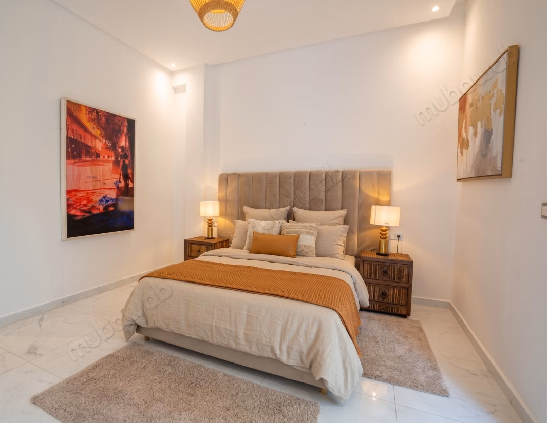Top emplacement: grande Villa à louer meublée, 6 Ch, proche Morocco mall